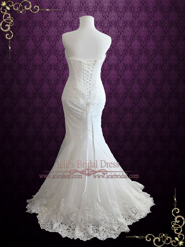 Vintage Style Lace Mermaid Wedding Dress SYDNEY
