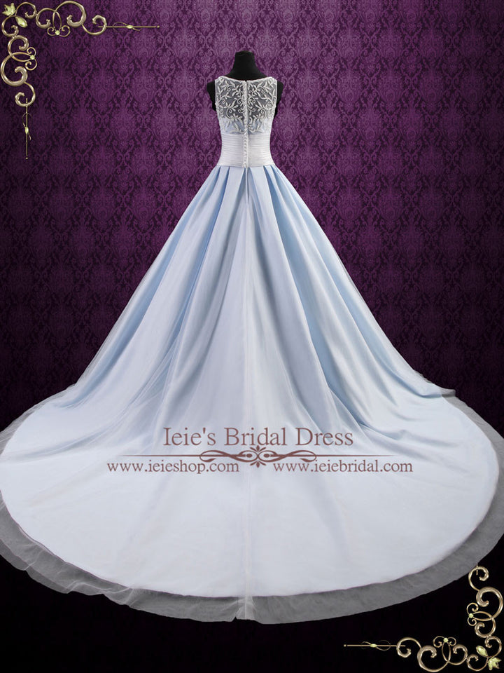 Ice Blue Ball Gown Wedding Dress ELSA Size 2 / White Ice Blue Ball Gown Wedding Dress ELSA Size 2 / White