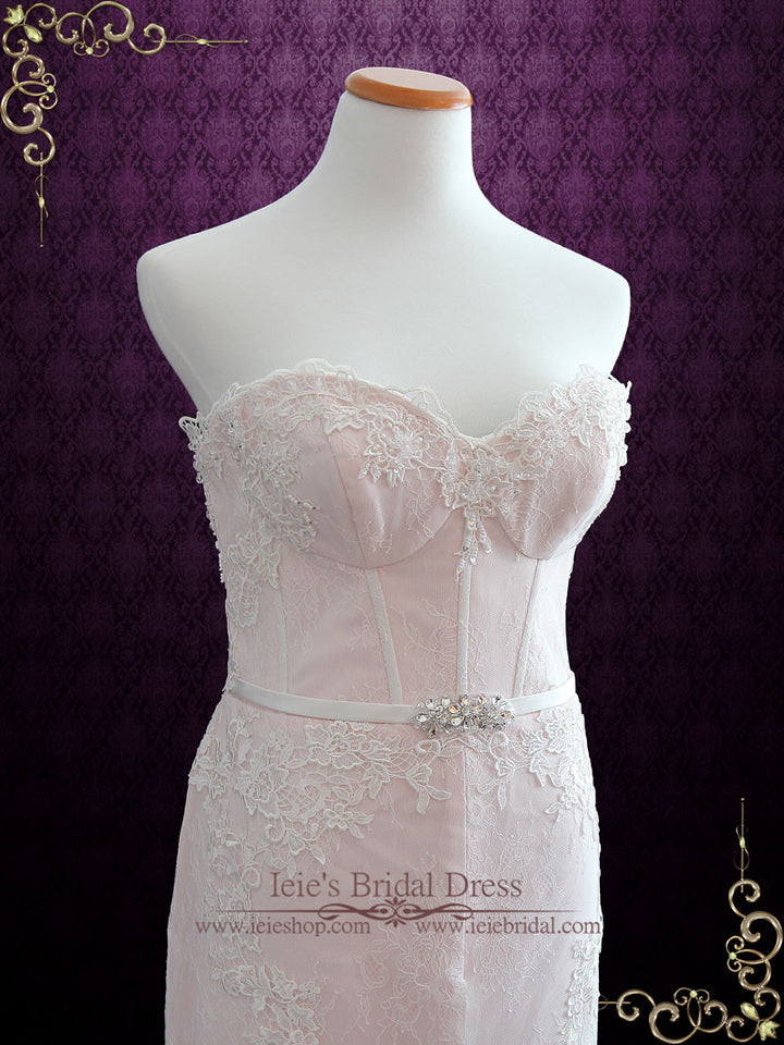 Vintage Style Lace Mermaid Wedding Dress SYDNEY