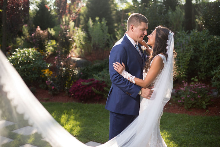 Long Cathedral and Chapel Length Veil with Eyelash Edge VG1009