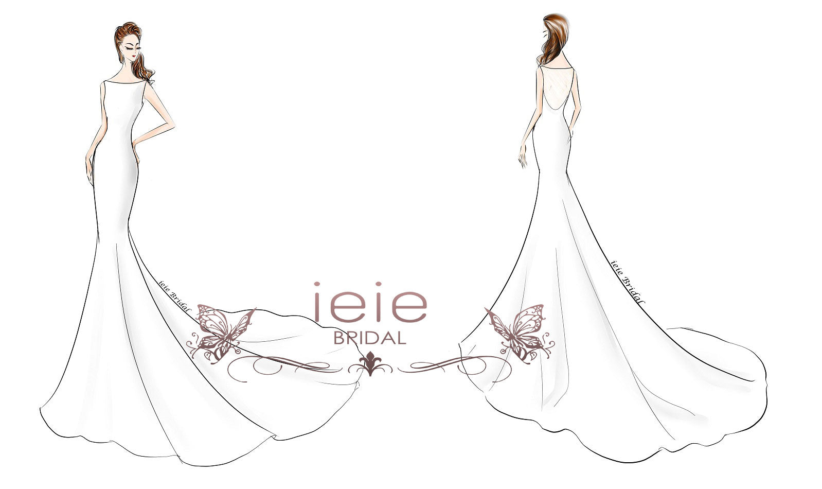 designers wedding dress sketch | Hello US Magazine