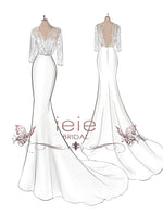 Custom Wedding Dress Sketch