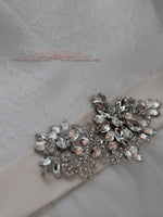 Vintage Inspired Tea Length Illusion Neck Tull Wedding Dress