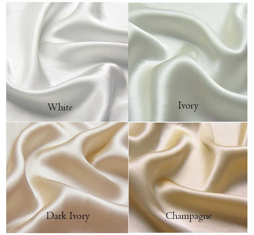 Ivory and Champagne Swatches