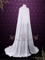 Medieval Chiffon Cloak with Hood