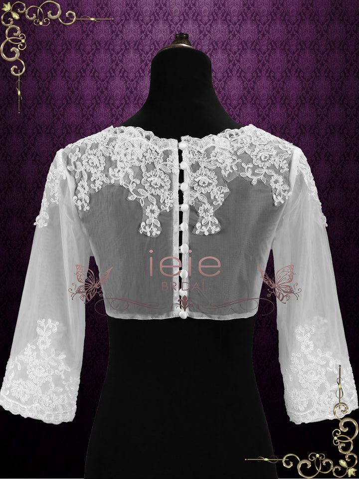 Lace Bolero Jacket with Sleeves | SG1005