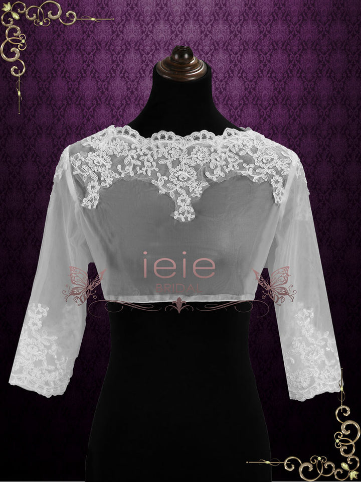 Lace Bolero Jacket with Sleeves | SG1005