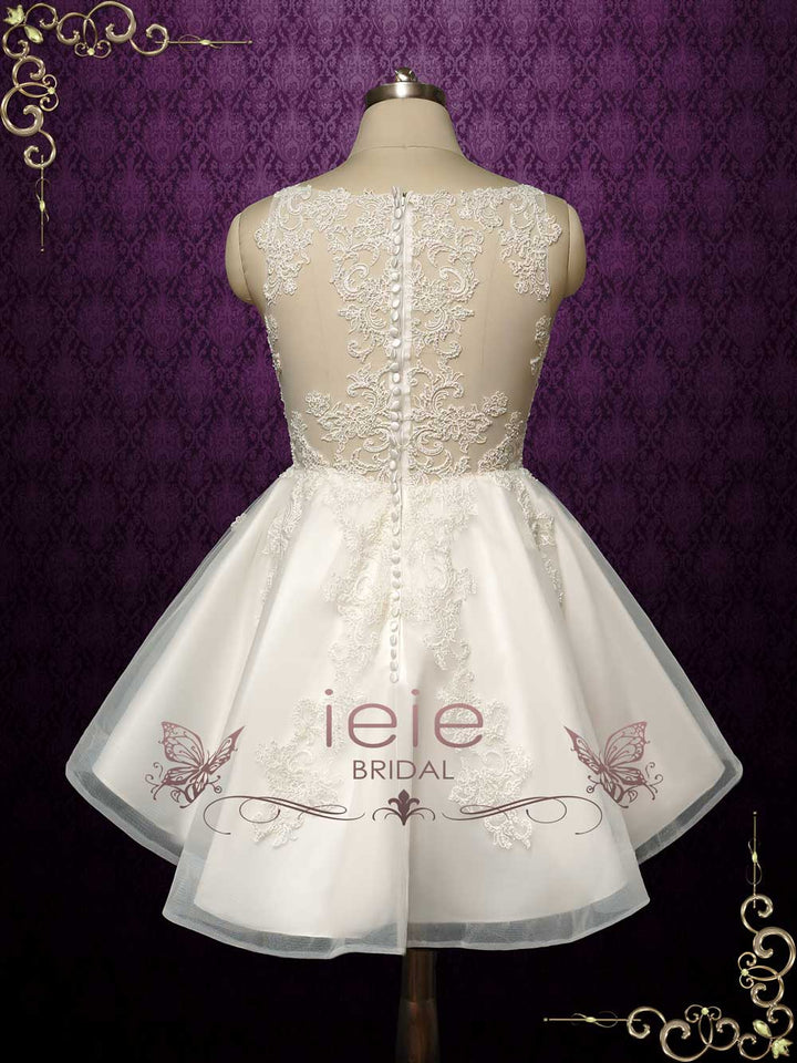 Short Lace Wedding Dress ARWEN