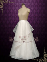 Slim A-line Ruffle Wedding Skirt ARWEN