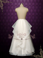Slim A-line Ruffle Wedding Skirt ARWEN