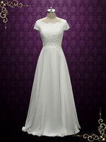 Romantic Chiffon Lace Wedding Dress CELINA