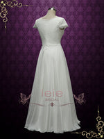 Romantic Chiffon Lace Wedding Dress CELINA