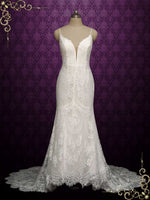 Lace Mermaid Wedding Dress with Lace Back CORDELIA