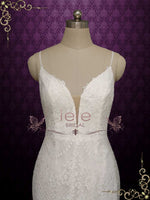 Lace Mermaid Wedding Dress with Lace Back CORDELIA