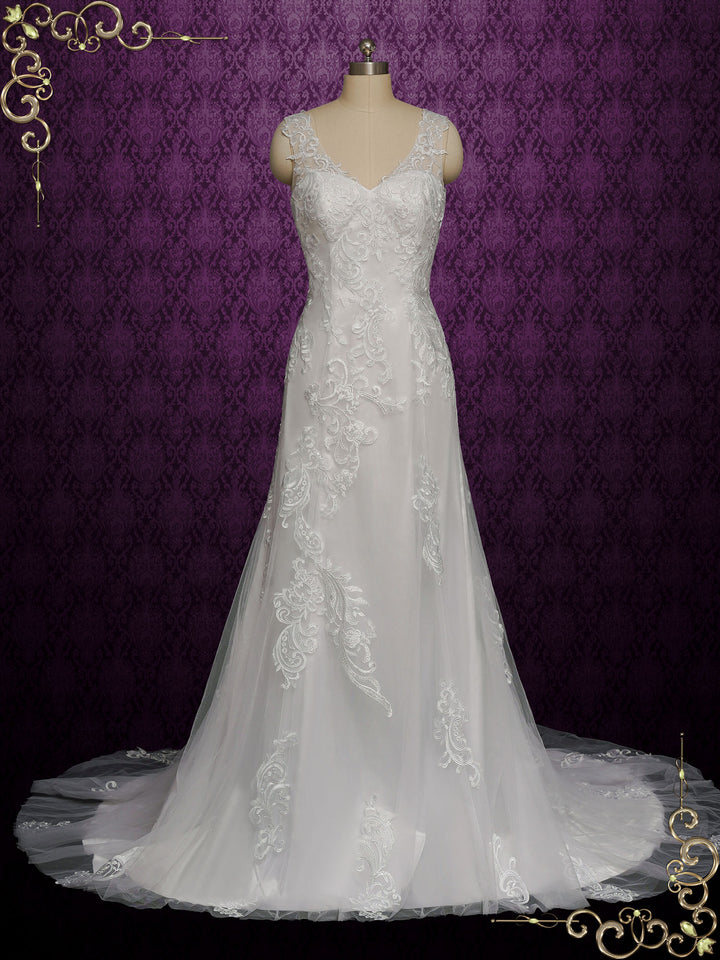 Vintage Lace Wedding Dress SKYLAR