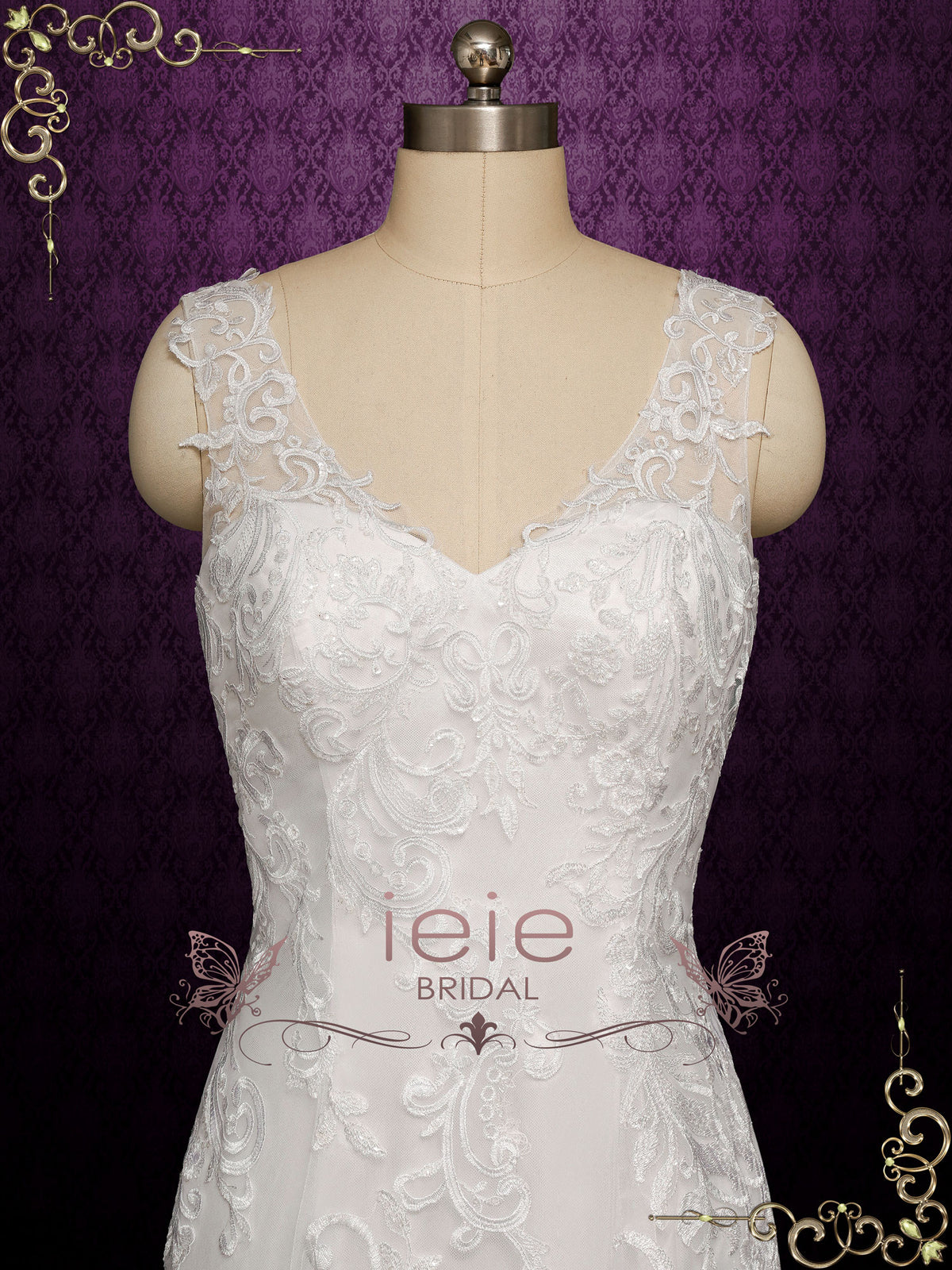 Vintage Lace Wedding Dress SKYLAR
