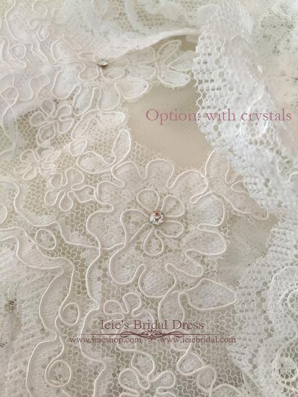 Cathedral and Chapel Length Lace Mantilla Wedding Veil VG1001
