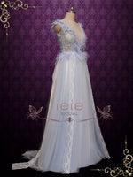 Unique Gala Style Blue Wedding Dress AUDRA