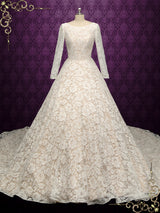 Long Sleeves Lace Wedding Dress | ALLISON