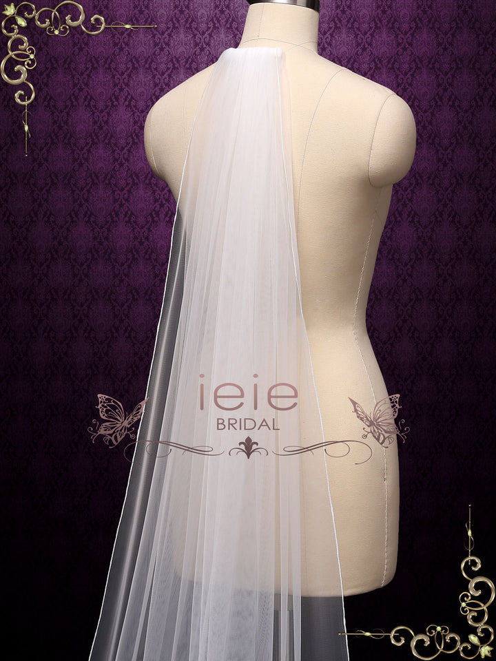 Long Pencil Edge Wedding Veil VG2030