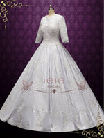 Luxurious Modest Ball Gown Wedding Dress DEENA