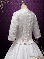 Luxurious Modest Ball Gown Wedding Dress DEENA
