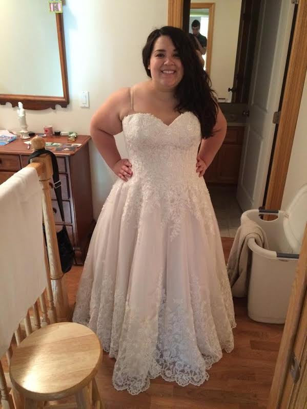 Strapless Lace Wedding Dress | Margaret