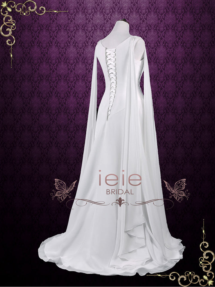 Medieval Style Chiffon Wedding Dress ATHEENA