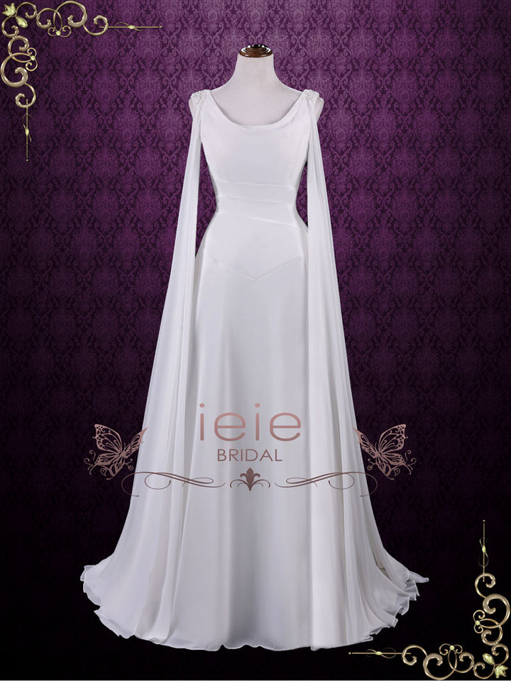 Medieval Style Chiffon Wedding Dress ATHEENA – ieie