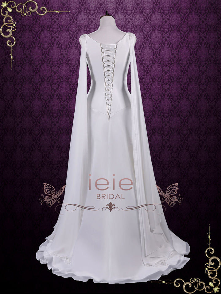 Medieval Style Chiffon Wedding Dress ATHEENA