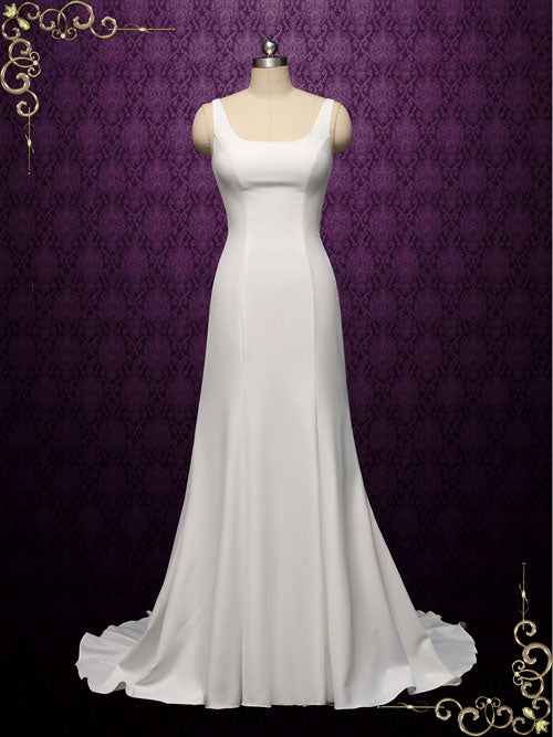Chiffon Minimalist Wedding Dress SELIN