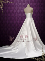 Elegant Minimalist Wedding Dress with Side Slit | REMI