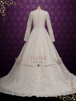 Modest Ball Gown Lace Wedding Dress HARRISON