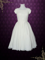 Modest Chiffon Short Wedding Dress RAYLENE