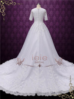 Modest Ball Gown Wedding Dress with Sleeves MADISON