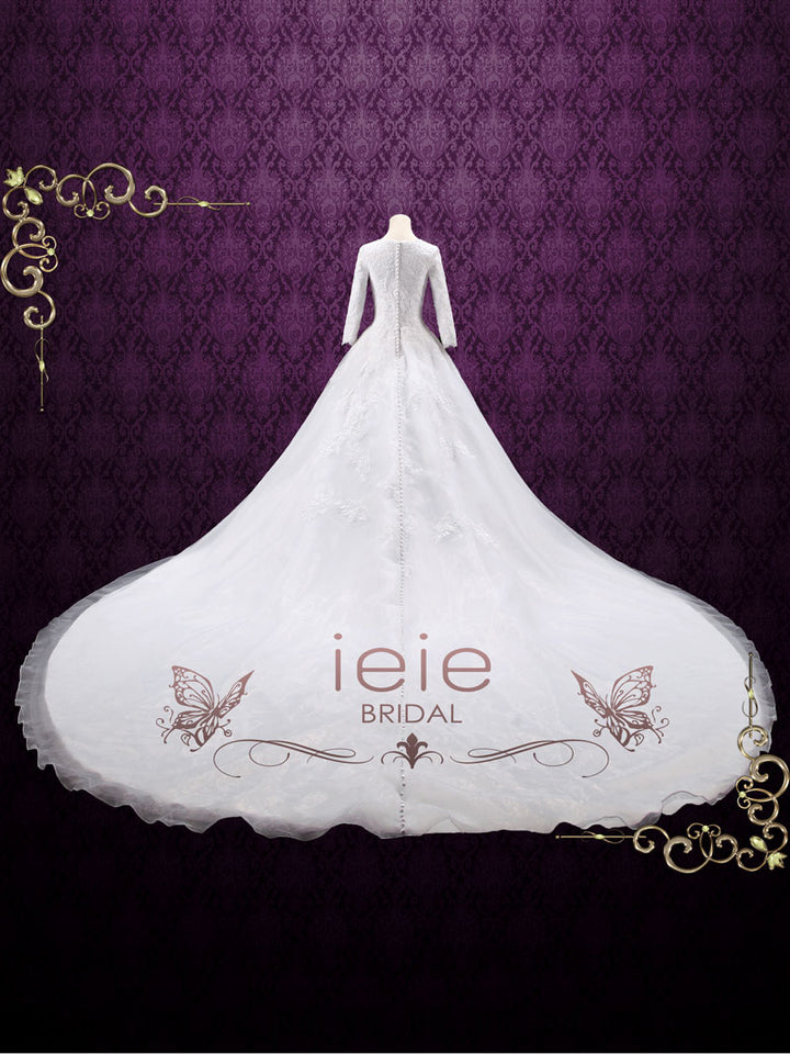 Modest Lace Ball Gown Wedding Dress DESTINY