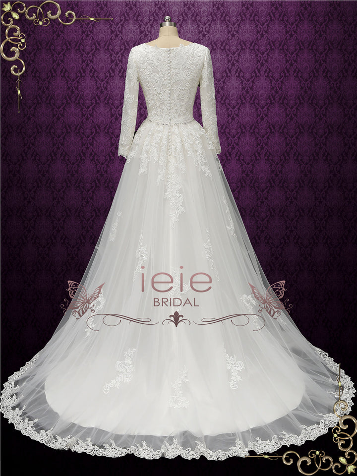 Modest Wedding Dress with Long Sleeves ARLEEN