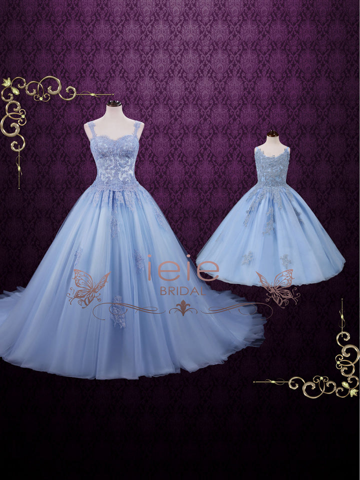 Girl Blue Princess Birthday Dress | Sealie