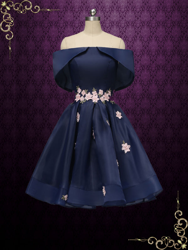 Short Navy Formal Special Occasion Dress LUCIA