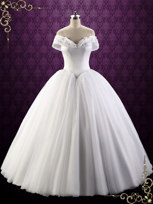 Off Shoulder Ball Gown Wedding Dress CECI