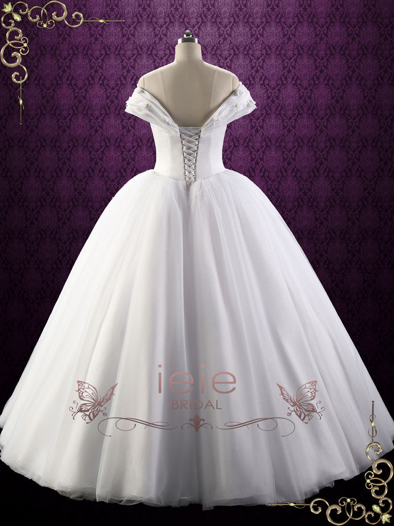 Off Shoulder Ball Gown Wedding Dress CECI