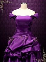 Off the Shoulder Purple Wedding Dress ELA