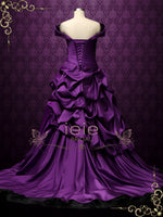 Off the Shoulder Purple Wedding Dress ELA