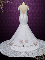 Off the Shoulder Boho Lace Wedding Dress GREER