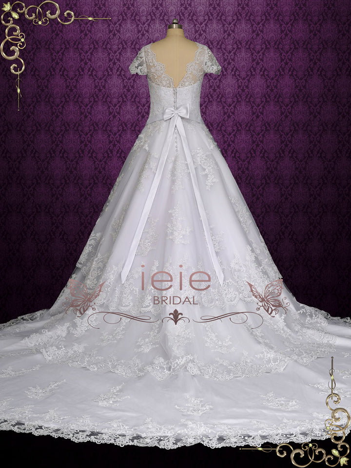 White Fairytale Princess Ball Gown Wedding Dress KARINA Size 22W / White White Fairytale Princess Ball Gown Wedding Dress KARINA Size 22W / White
