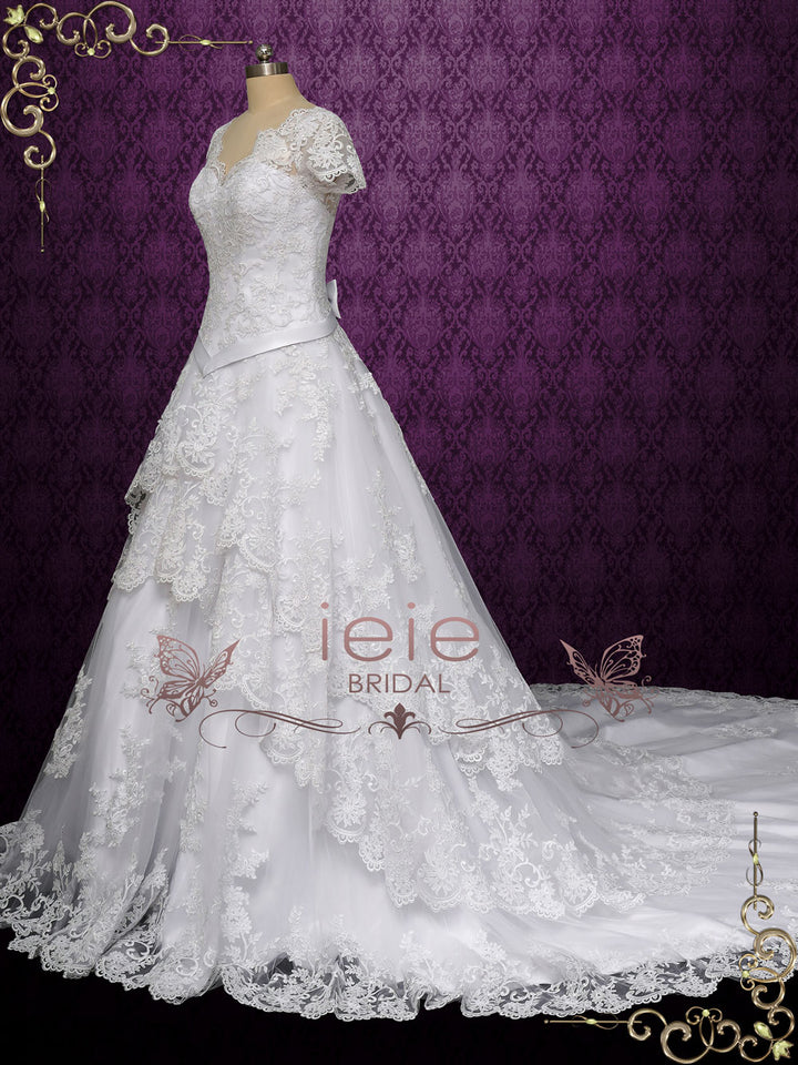 White Fairytale Princess Ball Gown Wedding Dress KARINA