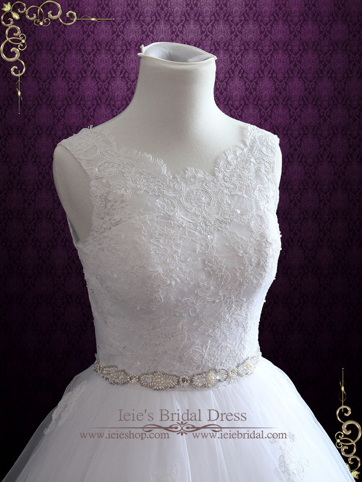 Princess Lace Ball Gown Wedding Dress | Tamie