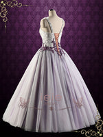 Purple Lace Ball Gown Style Wedding Dress | VIOLET