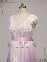 Unique Purple Changing Color Wedding Dress DOROTHEA
