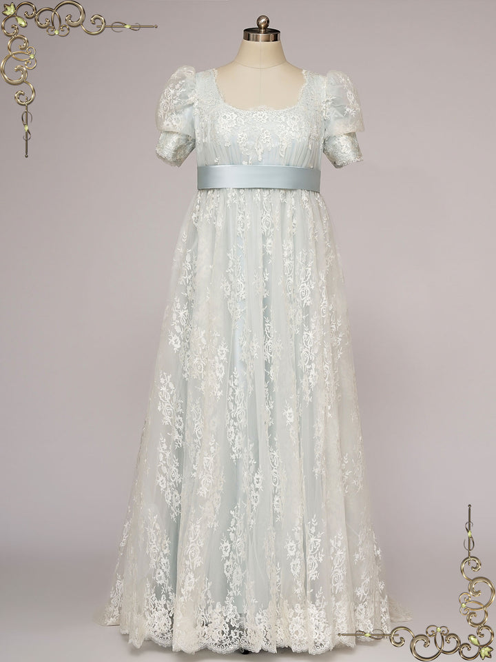 Blue Bridgerton Ball Gown Regency Dress ELOISE